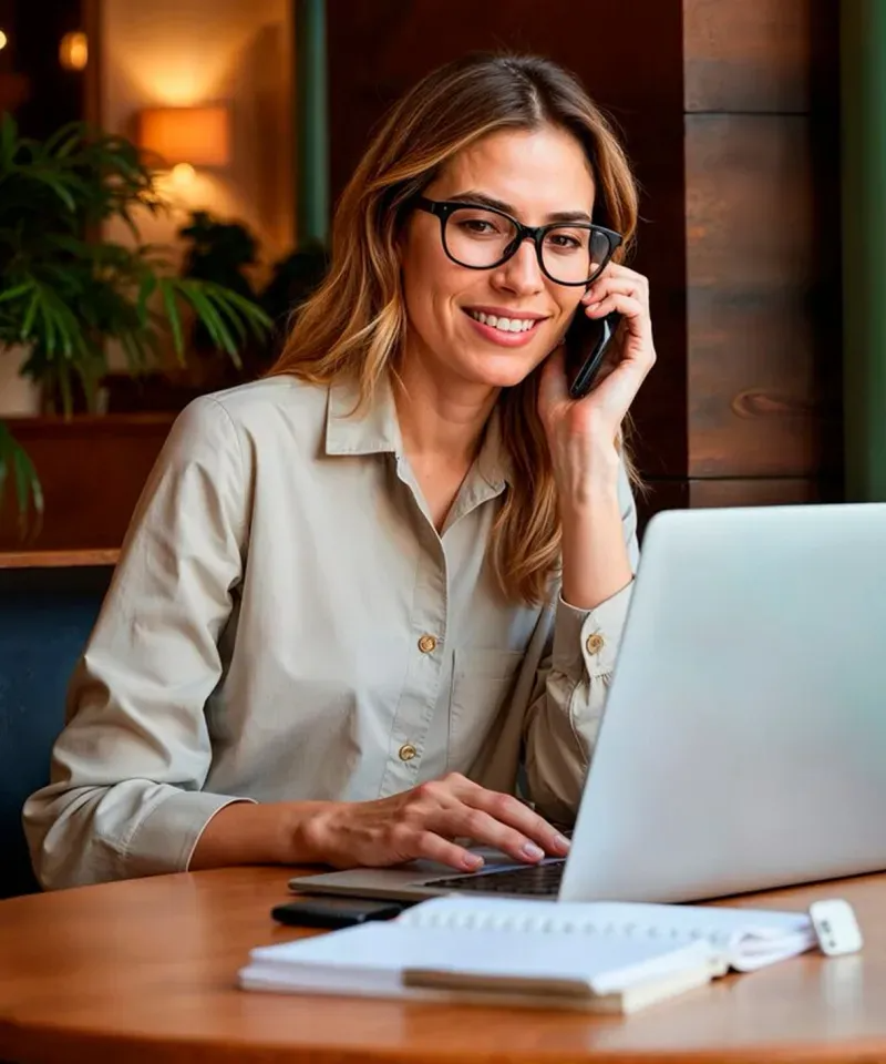 Business consultant providing expert advice